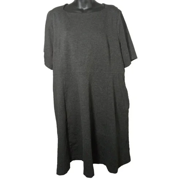 The Limited Women's Casual Pull-over Dress Fit & Flare Knee Length Empire Waist - Picture 5 of 12